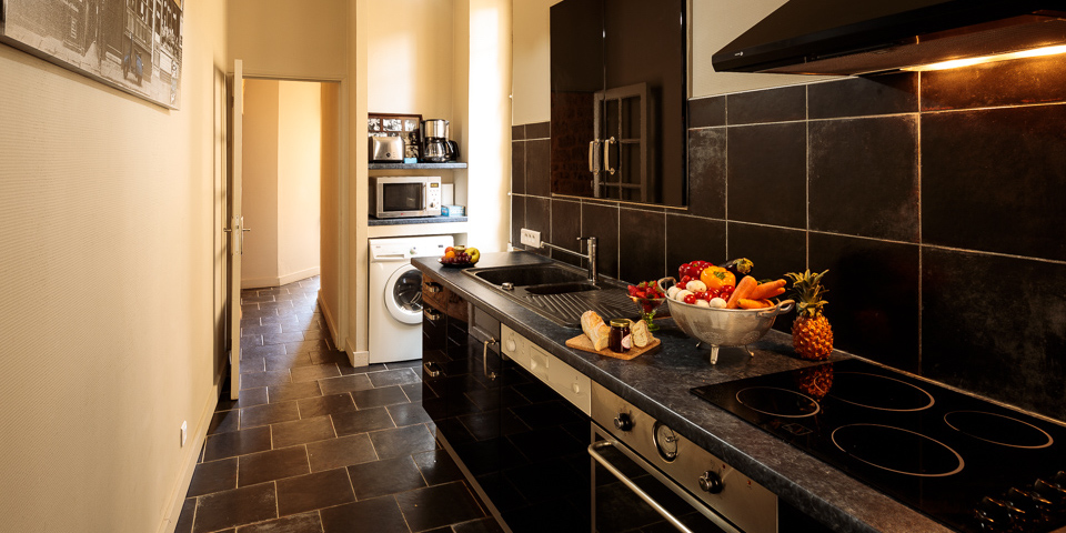 Eco-friendly-accommodation Heart of Sarlat where guests can self cater in their own beautiful kitchen