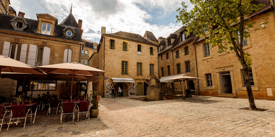 Beautiful view of the magical Village of Sarlat