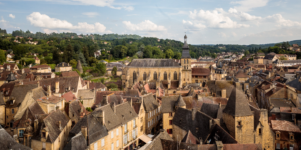Beautiful view of the magical Village of Sarlat
